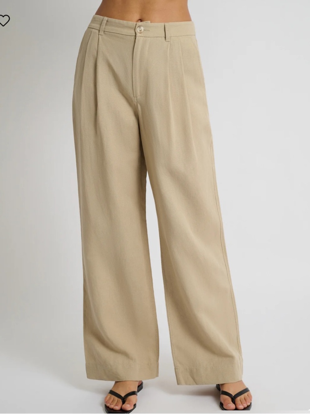 Onia Air Linen Pleated Trouser